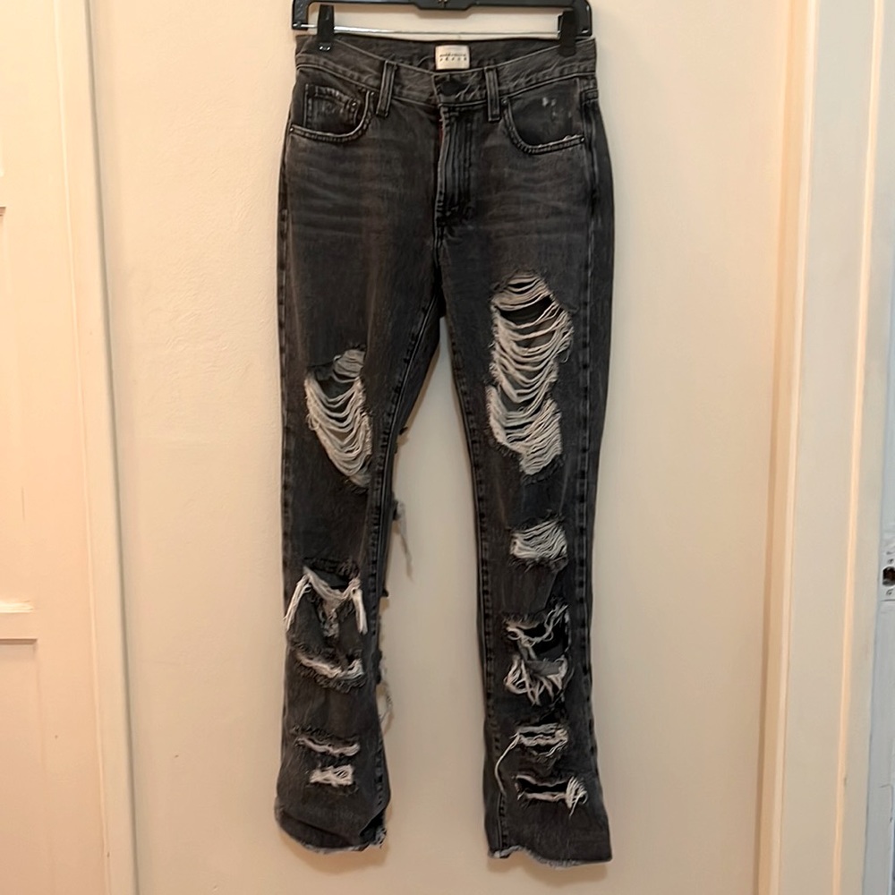 Double sided Ripped Alice and Olivia jeans.